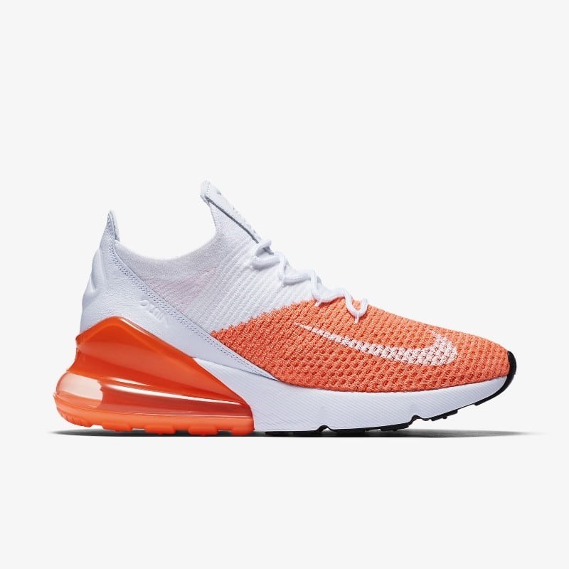 Air max 270 flyknit orange on sale